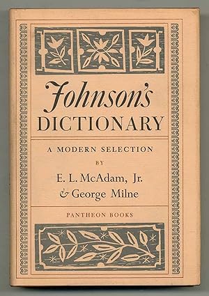 Bild des Verkufers fr Johnson's Dictionary: A Modern Selection zum Verkauf von Between the Covers-Rare Books, Inc. ABAA