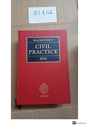 Seller image for BLACKSTONE'S CIVIL PRACTICE 2016 for sale by UK LAW BOOK SELLERS LTD