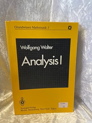Imagen del vendedor de Analysis I (Grundwissen Mathematik, 3) a la venta por Antiquariat Jochen Mohr -Books and Mohr-