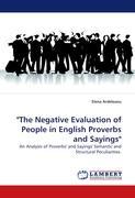 Bild des Verkufers fr The Negative Evaluation of People in English Proverbs and Sayings zum Verkauf von moluna