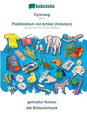 Seller image for BABADADA, Cymraeg - Plattdtsch mit Artikel (Holstein), geiriadur lluniau - dat Bildwoeoerbook for sale by moluna