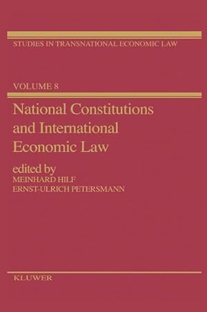 Bild des Verkufers fr National Constitutions and International Economic Law zum Verkauf von moluna