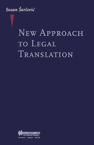 Bild des Verkufers fr New Approach to Legal Translation zum Verkauf von moluna