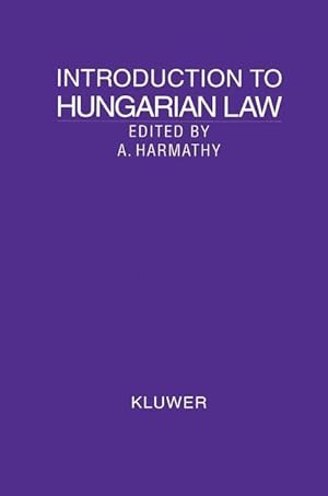 Immagine del venditore per Introduction to Hungarian Law venduto da moluna