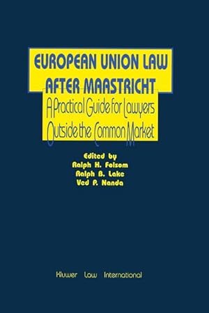 Seller image for European Union Law After Maastricht for sale by moluna
