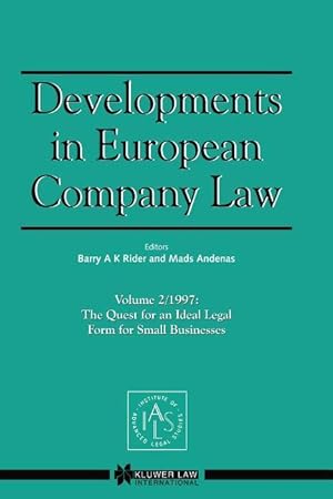Image du vendeur pour Developments in European Company Law mis en vente par moluna