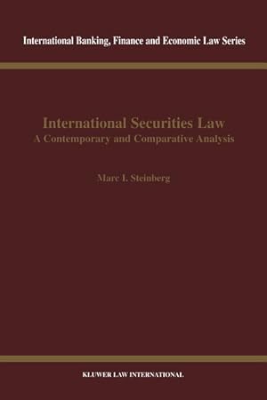 Bild des Verkufers fr International Securities Law zum Verkauf von moluna