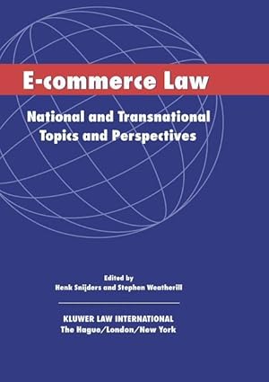 Image du vendeur pour E-Commerce Law mis en vente par moluna