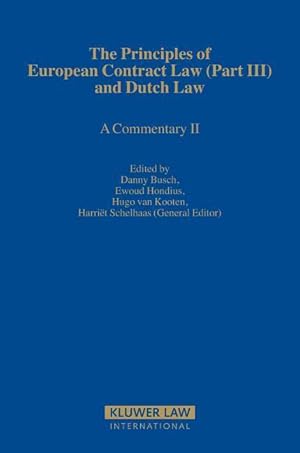 Bild des Verkufers fr The Principles of European Contract Law (Part III) and Dutch Law zum Verkauf von moluna