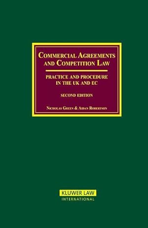 Bild des Verkufers fr Commercial Agreements and Competition Law zum Verkauf von moluna