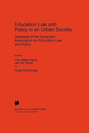 Bild des Verkufers fr Education Law and Policy in an Urban Society zum Verkauf von moluna