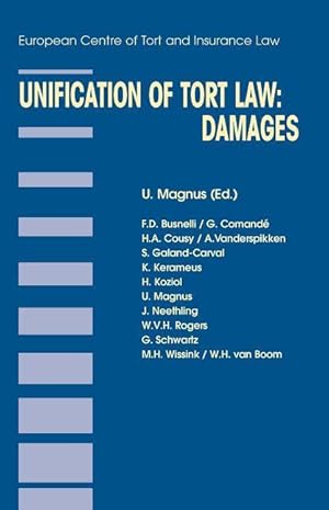 Bild des Verkufers fr Unification of Tort Law: Damages zum Verkauf von moluna