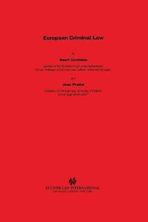 Bild des Verkufers fr European Criminal Law zum Verkauf von moluna