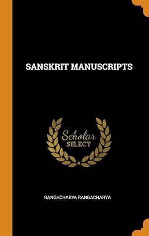 Bild des Verkufers fr Sanskrit Manuscripts zum Verkauf von moluna