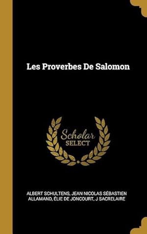 Bild des Verkufers fr Les Proverbes De Salomon zum Verkauf von moluna