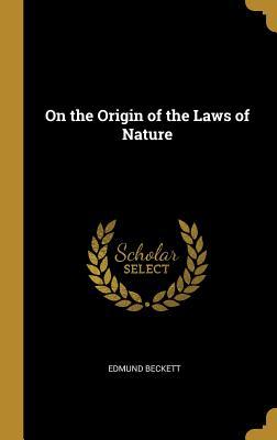 Bild des Verkufers fr On the Origin of the Laws of Nature zum Verkauf von moluna