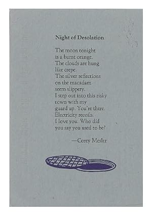 Seller image for Night of Desolation [Broadside] for sale by Arundel Books