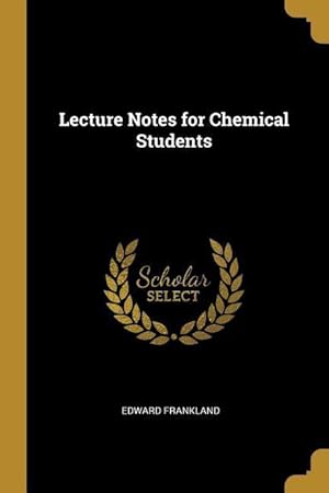 Bild des Verkufers fr Lecture Notes for Chemical Students zum Verkauf von moluna