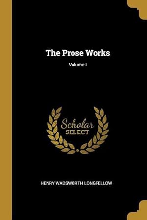Bild des Verkufers fr The Prose Works Volume I zum Verkauf von moluna