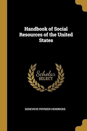 Seller image for Handbook of Social Resources of the United States for sale by moluna