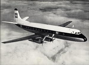 Bild des Verkufers fr Ansichtskarte / Postkarte Britisches Passagierflugzeug, BEA, British European Airlines Jet Prop Viscount zum Verkauf von akpool GmbH