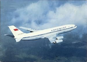 Ansichtskarte / Postkarte Passagierflugzeug Iljuschin IL-86 der Aeroflot