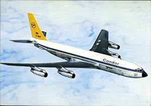 Ansichtskarte / Postkarte Deutsches Passagierflugzeug, Condor, Boeing 707