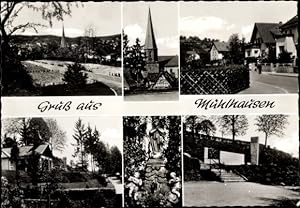 Ansichtskarte / Postkarte Mühlhausen im Kraichgau Baden?, Kirche, Denkmal, Teilansicht