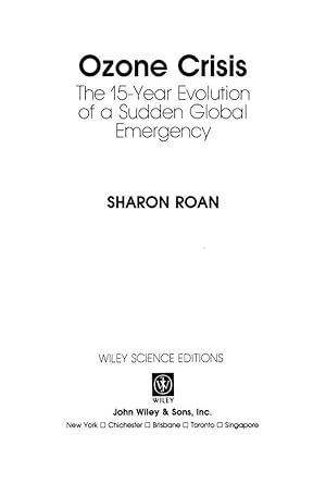 Seller image for Ozone Crisis: The 15-Year Evolution of a Sudden Global Emergency for sale by moluna