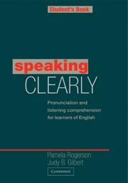 Bild des Verkufers fr Speaking Clearly Student\ s Book: Pronunciation and Listening Comprehension for Learners of English zum Verkauf von moluna