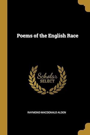 Bild des Verkufers fr Poems of the English Race zum Verkauf von moluna
