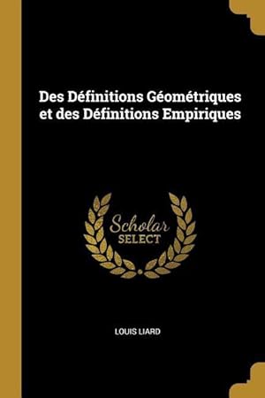 Seller image for Des Dfinitions Gomtriques et des Dfinitions Empiriques for sale by moluna