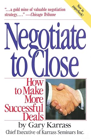 Bild des Verkufers fr Negotiate to Close: How to Make More Successful Deals zum Verkauf von moluna