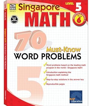 Bild des Verkufers fr 70 Must-Know Word Problems, Grade 6 zum Verkauf von moluna