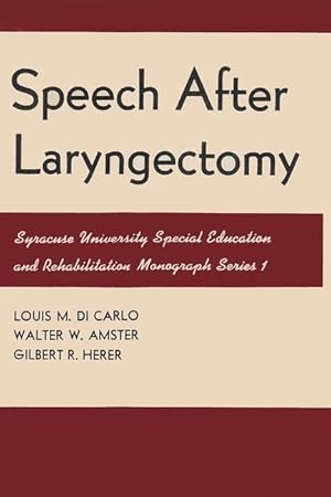 Seller image for Speech After Laryngectomy for sale by moluna