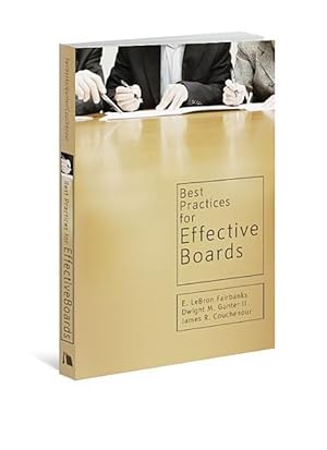 Immagine del venditore per Best Practices for Effective Boards venduto da moluna