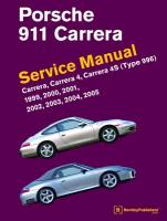 Bild des Verkufers fr Porsche 911 (Type 996) Service Manual 1999, 2000, 2001, 2002, 2003, 2004, 2005: Carrera, Carrera 4, Carrera 4s zum Verkauf von moluna