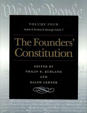 Bild des Verkufers fr Founders\ Constitution, Volume 4 zum Verkauf von moluna