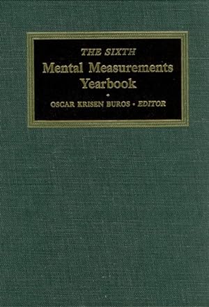 Seller image for 6TH MENTAL MEASUREMENTS YEARBK for sale by moluna