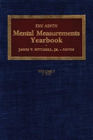 Seller image for 9TH MENTAL MEASUREMENTS YEARBK for sale by moluna