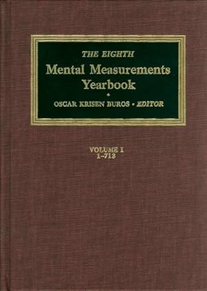 Seller image for 8TH MENTAL MEASUREMENTS YEARBK for sale by moluna