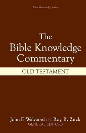 Image du vendeur pour Bible Knowledge Commentary: Old Testament mis en vente par moluna