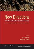 Bild des Verkufers fr New Directions in Italian and Italian American History zum Verkauf von moluna