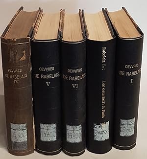Les Oeuvres de Maistre François Rabelais (CONVOLUTE/ KONVOLUT aus 5 Bänden) - hier vorhanden: Tom...