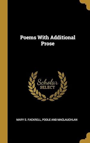 Seller image for Poems With Additional Prose for sale by moluna