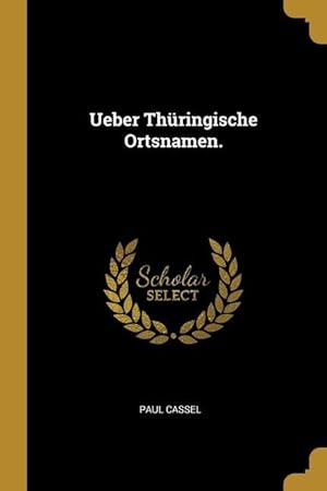 Seller image for Ueber Thringische Ortsnamen. for sale by moluna