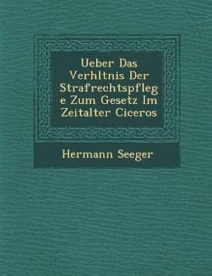 Bild des Verkufers fr UEBER DAS VERH LTNIS DER STRAF zum Verkauf von moluna