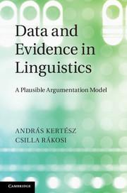 Bild des Verkufers fr Data and Evidence in Linguistics: A Plausible Argumentation Model zum Verkauf von moluna