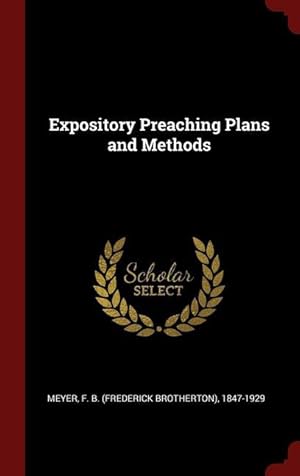 Bild des Verkufers fr Expository Preaching Plans and Methods zum Verkauf von moluna