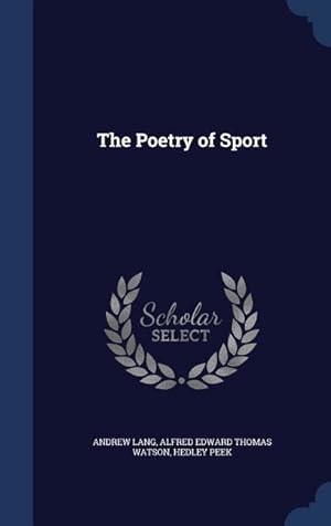 Bild des Verkufers fr The Poetry of Sport zum Verkauf von moluna